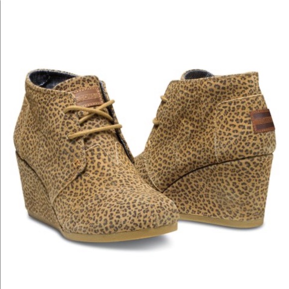 toms cheetah booties